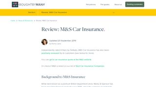 
                            9. Review: M&S Car Insurance - Bought By Many