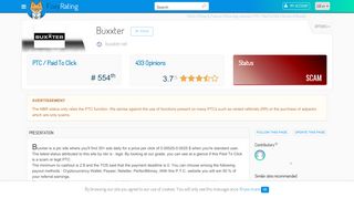 
                            9. Review of Buxxter : Scam or legit - foxyrating.com