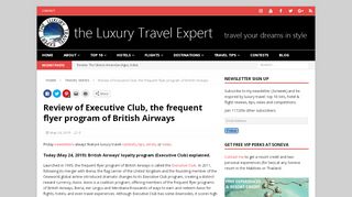 
                            3. Review of Executive Club, the frequent flyer program of ...