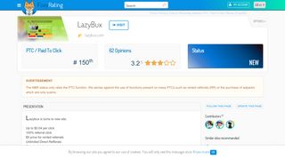 
                            8. Review of LazyBux : Scam or legit - foxyrating.com