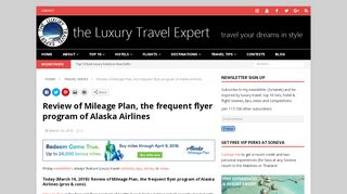 
                            3. Review of Mileage Plan, the frequent flyer program of ...