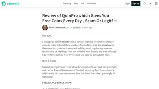 
                            7. Review of QoinPro which Gives You Free Coins Every Day ...