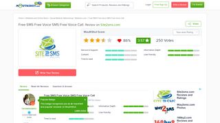 
                            3. Review on Site2sms.com by MouthShut User