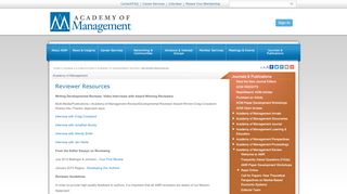 
                            3. Reviewer Resources - Academy of Management