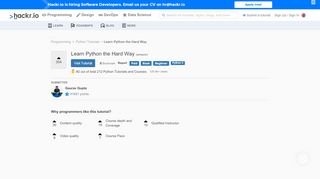 
                            9. Reviews of 'Learn Python the Hard Way' for learning Python ...
