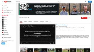 
                            6. Revolution Golf - YouTube