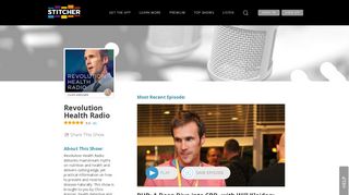 
                            9. Revolution Health Radio | Listen via Stitcher for Podcasts