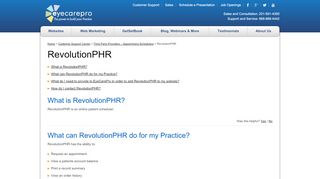 
                            4. RevolutionPHR | EyeCarePro