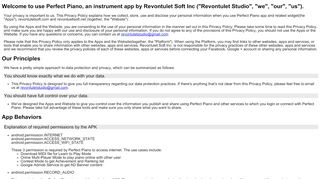 
                            4. REVONTULET STUDIO Privacy Policy - Revontulet Soft, Perfect Piano ...