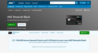 
                            1. Rewards Black credit card | ANZ