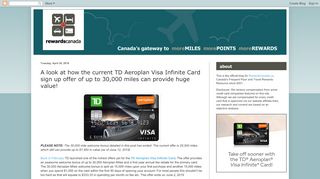 
                            9. Rewards Canada: A look at how the current TD Aeroplan …