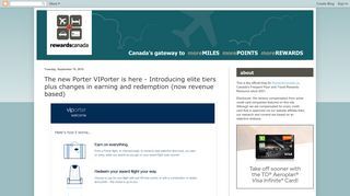 
                            3. Rewards Canada: The new Porter VIPorter is here - …