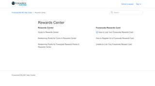 
                            6. Rewards Center – FoxwoodsONLINE Help Center