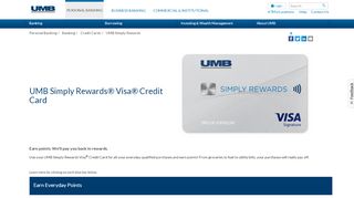 
                            2. Rewards Visa | UMB Simply Rewards - UMB Bank