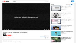 
                            3. Rewards1 Sign up Tutorial (Read the description) - YouTube