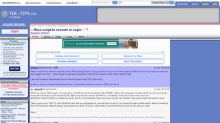 
                            3. Rexx script to execute at Login - REXX - Tek-Tips