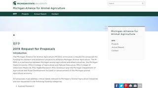 
                            6. RFP - Michigan Alliance for Animal Agriculture - canr.msu.edu