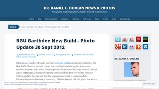 
                            7. RGU Garthdee New Build – Photo Update 30 Sept 2012 | Dr. Daniel C ...