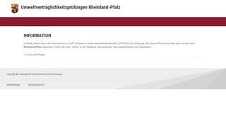 
                            2. Rheinland-Pfalz - UVP - Umweltverträglichkeitsprüfung