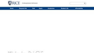 
                            4. Rice University: Undergraduate Admission | Future Owls