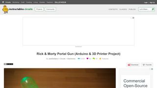 
                            10. Rick & Morty Portal Gun (Arduino & 3D Printer Project): 7 ...