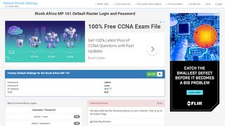
                            1. Ricoh Africo MP 161 Default Router Login and …