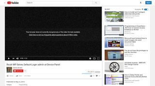 
                            9. Ricoh MP Series Default Login admin at Device Panel - YouTube