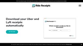 
                            4. Ride Receipts - Uber and Lyft receipts on demand.