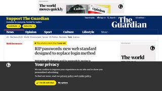 
                            4. RIP passwords: new web standard designed to replace login ...