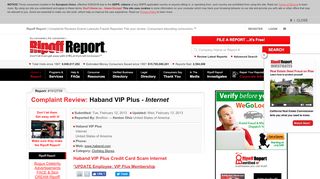 
                            1. Ripoff Report > Haband VIP Plus Review - , Internet ...