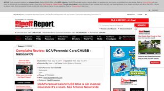 
                            5. Ripoff Report > UCA/Perennial Care/CHUBB Review - Nationwide