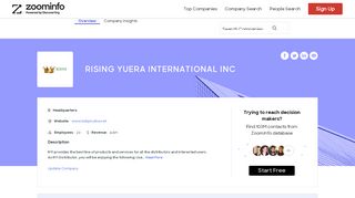 
                            4. RISING YUERA INTERNATIONAL INC - Overview, News ...