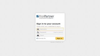 
                            5. RiskPartner Client Portal Login