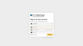 
                            9. RiskPartner Login