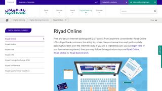 
                            5. Riyad Online - Internet Banking in Saudi Arabia