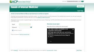 
                            2. rMed For Annals - Login Page - American College of Physicians