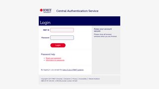 
                            9. RMIT Central Authentication Service