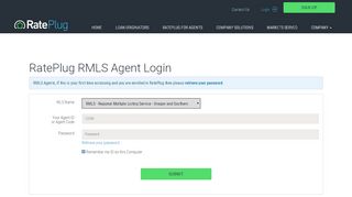 
                            6. RMLS - RatePlug Signup