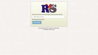 
                            5. RMS Students' Portal - Landing Page