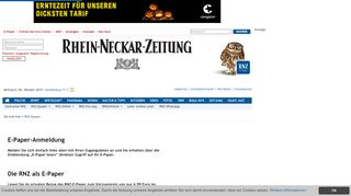 
                            1. RNZ-Epaper - Rhein Neckar Zeitung