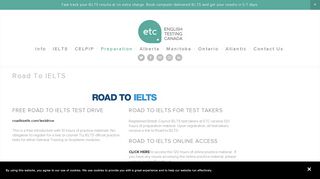 
                            9. Road to IELTS — English Testing Canada - myetc.ca