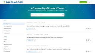 
                            2. Roadmap.com | The #1 community for product teams