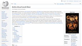 
                            6. Robin Hood (2018 film) - Wikipedia