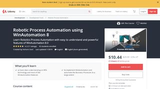 
                            9. Robotic Process Automation using WinAutomation 8 | Udemy