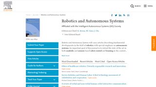 
                            1. Robotics and Autonomous Systems - Journal - …