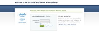 
                            9. Roche iADVISE Online Advisory Board - login