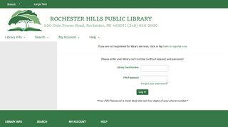 
                            3. Rochester Hills Public Library