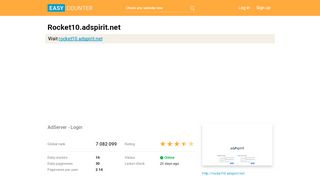 
                            6. Rocket10.adspirit.net: AdServer - Login - easycounter.com