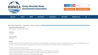 
                            8. Rocky Mountain Water Environment Association - MemberLeap