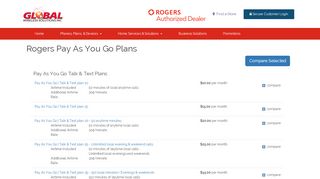 
                            4. Rogers Pay As You Go Plans | Ontario